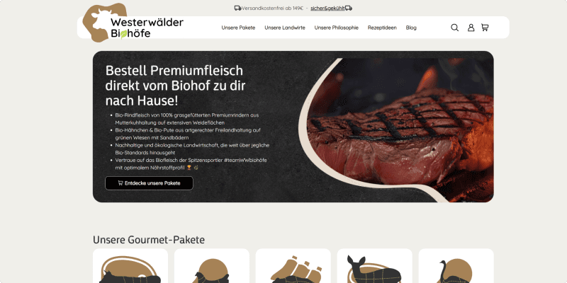Referenzen - Professioneller Onlineshop für Westerwälder Biohöfe