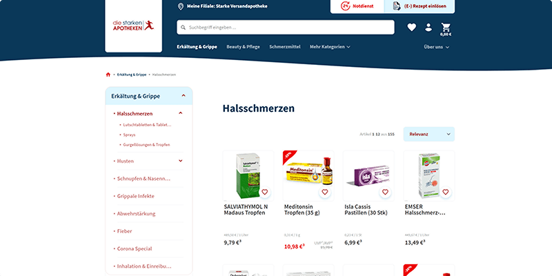 Referenzen - Onlineshop für die starken Apotheken