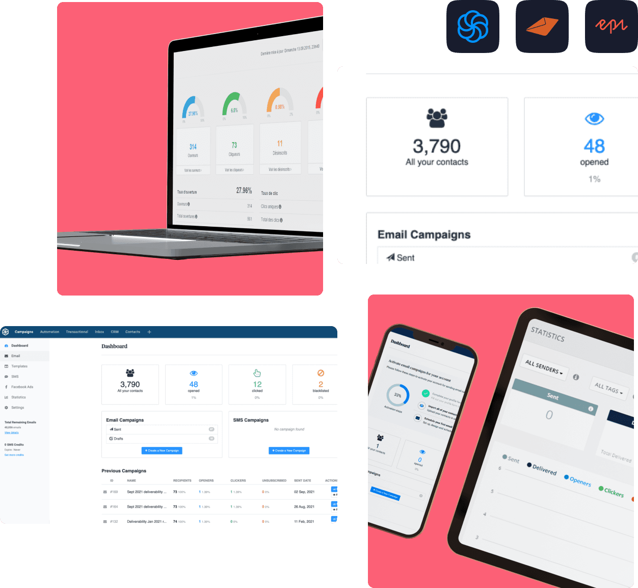 Newsletter-System für den Onlineshop mit diversen Funktionen und Statistiken